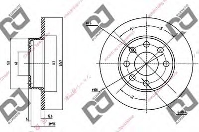 Тормозной диск DJ PARTS купить