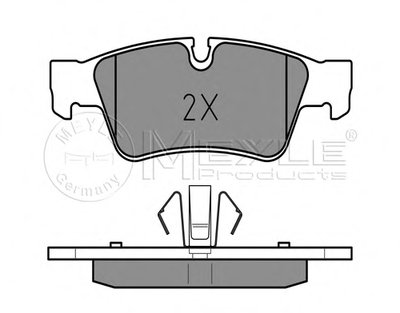 Комплект тормозных колодок, дисковый тормоз PLATINUM PAD MEYLE купить