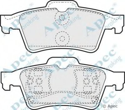 Комплект тормозных колодок, дисковый тормоз APEC braking купить