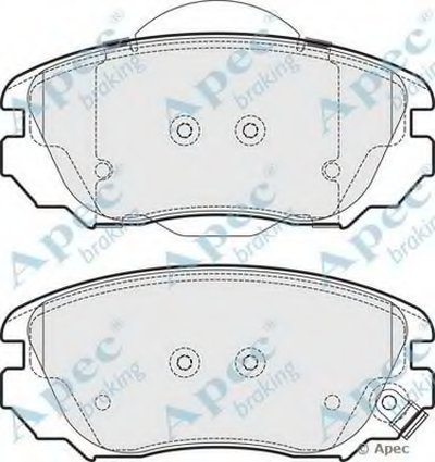 Комплект тормозных колодок, дисковый тормоз APEC braking купить