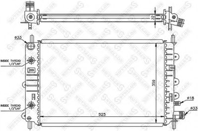 Радиатор, охлаждение двигателя STELLOX купить