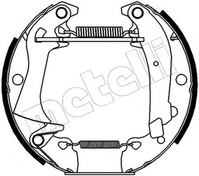 Комплект тормозных колодок Kit premounted METELLI купить