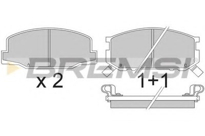 Комплект тормозных колодок, дисковый тормоз BREMSI купить