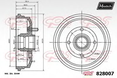 Тормозной барабан R+ (Regular Plus) MAXTECH купить