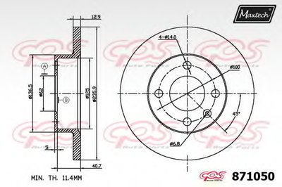 Тормозной диск R+ (Regular Plus) MAXTECH купить