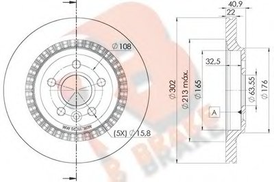 Тормозной диск R BRAKE купить