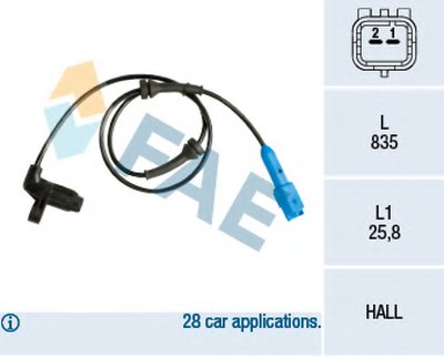 Датчик, частота вращения колеса FAE купить