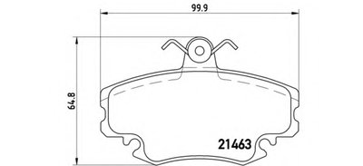 Тормозные колодки Brembo