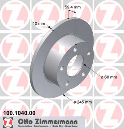 Тормозной диск ZIMMERMANN купить