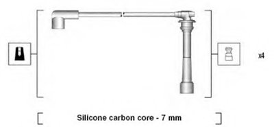 Комплект проводов зажигания MAGNETI MARELLI купить