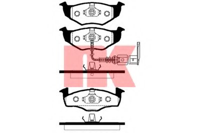 Колодки гальмівнi перед. Skoda Fabia 1.0/1.2 03- VW Polo III