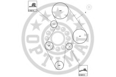 Комплект ремня ГРМ OPTIMAL купить