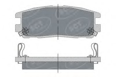 Комплект тормозных колодок, дисковый тормоз SCT Germany купить