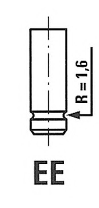 Клапан впускний ISUZU R6235/SNT IN