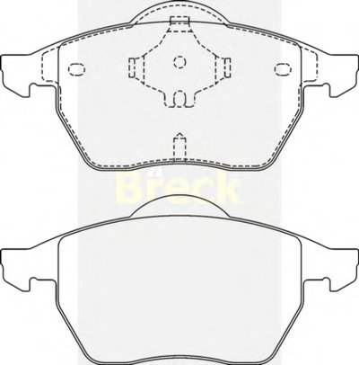 Комплект тормозных колодок, дисковый тормоз BRECK купить