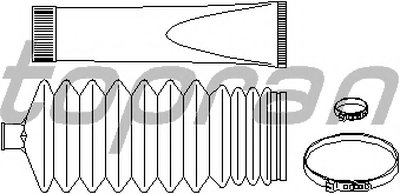 Комплект пылника, рулевое управление TOPRAN купить