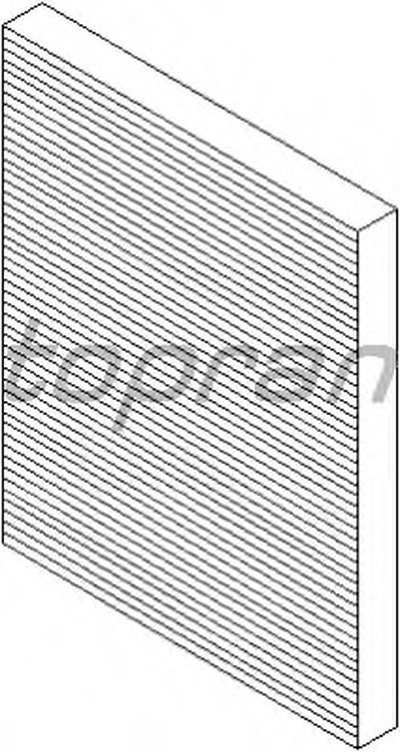 Фильтр, воздух во внутренном пространстве TOPRAN купить
