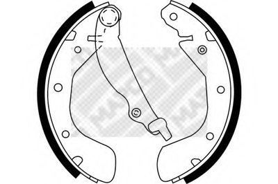 Комплект тормозных колодок MAPCO купить