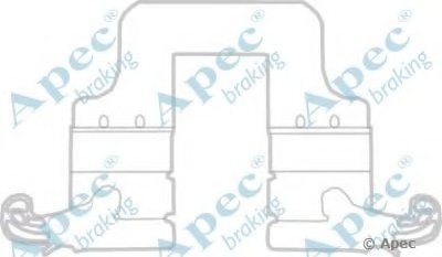 Комплектующие, тормозные колодки APEC braking купить