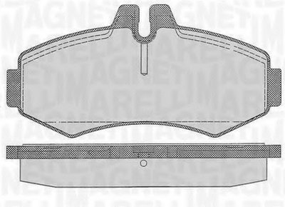 Комплект тормозных колодок, дисковый тормоз MAGNETI MARELLI купить