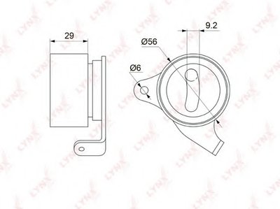 Натяжной ролик, ремень ГРМ LYNXauto купить