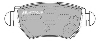 Комплект тормозных колодок, дисковый тормоз MOTAQUIP купить