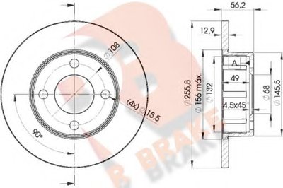 Тормозной диск R BRAKE купить