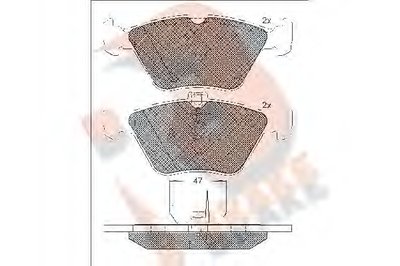 Комплект тормозных колодок, дисковый тормоз R BRAKE купить