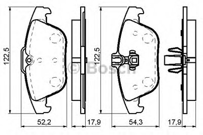 Тормозные колодки дисковые задние DB C204 07-