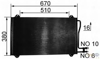 Радиатор кондиционера Sprinter 95-06