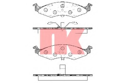 Комплект тормозных колодок, дисковый тормоз NK купить