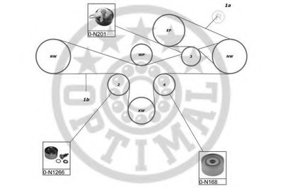 Комплект ремня ГРМ OPTIMAL купить