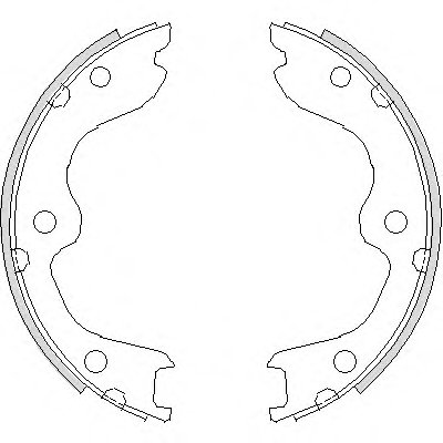 Комплект тормозных колодок, стояночная тормозная система REMSA купить