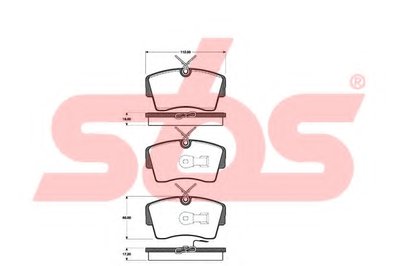 Комплект тормозных колодок, дисковый тормоз sbs купить