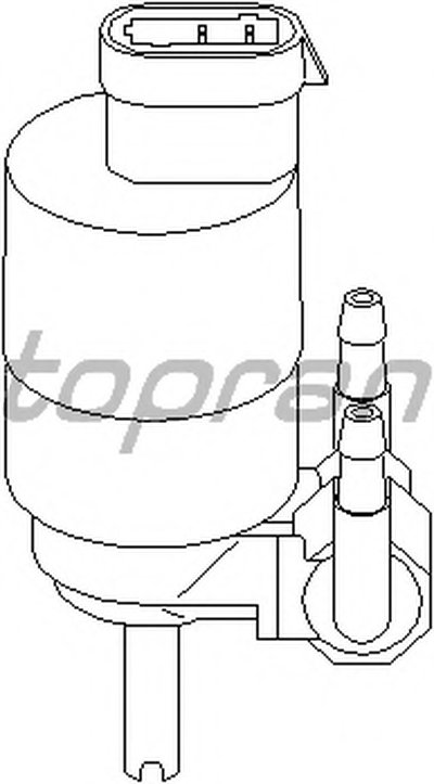 Водяной насос, система очистки окон TOPRAN купить