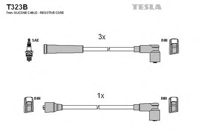 Комплект проводов зажигания TESLA купить