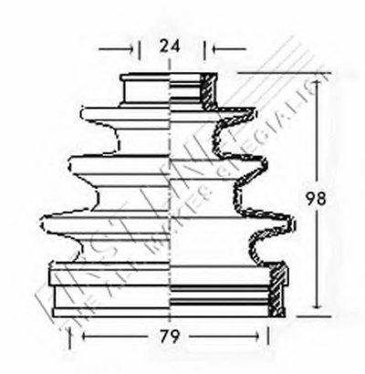 Пыльник, приводной вал FIRST LINE купить