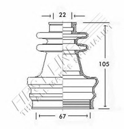 Пыльник, приводной вал FIRST LINE купить
