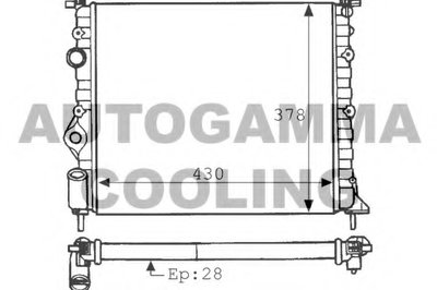 Радиатор, охлаждение двигателя AUTOGAMMA купить