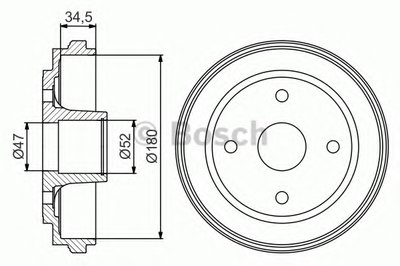 Тормозной барабан BOSCH купить