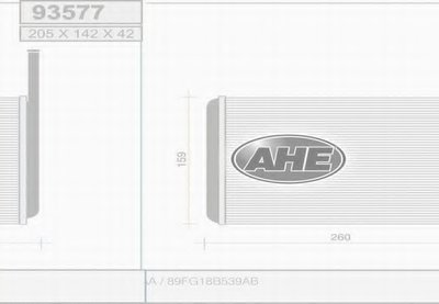 Теплообменник, отопление салона AHE купить