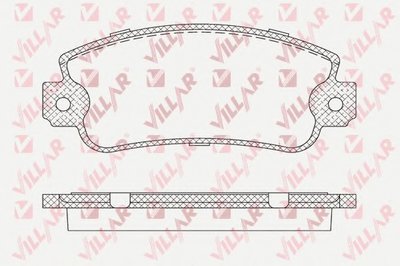 Комплект тормозных колодок, дисковый тормоз VILLAR купить