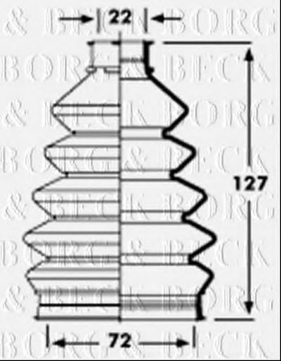 Пыльник, приводной вал BORG & BECK купить