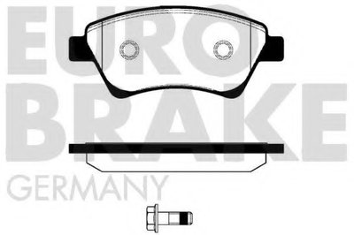 Комплект тормозных колодок, дисковый тормоз EUROBRAKE купить