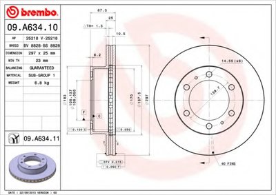 Тормозной диск BREMBO купить