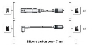 Комплект проводов зажигания MAGNETI MARELLI купить