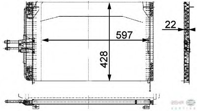 Конденсатор, кондиционер BEHR HELLA SERVICE купить