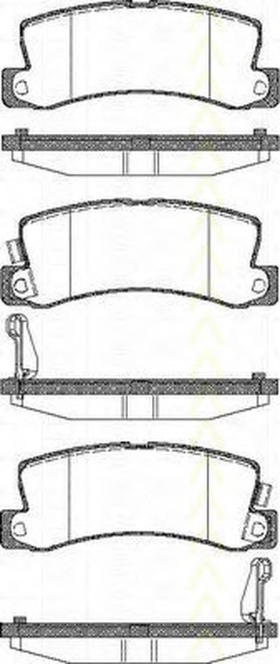 Комплект тормозных колодок, дисковый тормоз TRISCAN купить