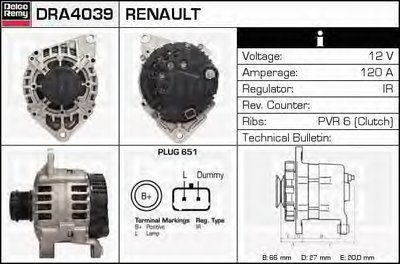 Генератор Remanufactured REMY (Light Duty) DELCO REMY купить