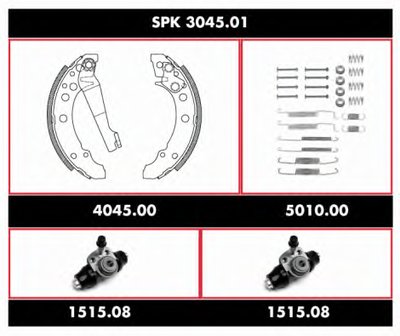 Комплект тормозов, барабанный тормозной механизм Super Precision Kit REMSA купить